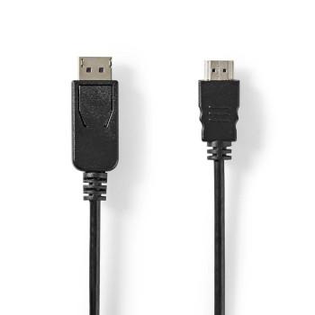 DisplayPort-Kabel DisplayPort-Stecker HDMI™-Stecker vernickelt 2,00 m - Nedis