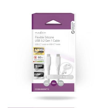 USB-Kabel USB 3.2 Gen 1 USB-C™ Male USB-C™ Male 60 W 4K@60Hz - Nedis