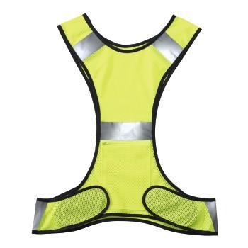 Reflektierende Laufweste für Jogger mit Tasche, verstellbar, neongelb - Hama