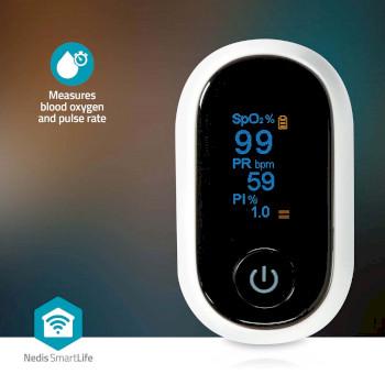 SmartLife Pulse Oximeter Bluetooth® OLED-Bildschirm - Nedis