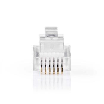 Telecom-Steckverbinder Anschlussart: RJ12 Gerade Steckverbinderplattierung: - Nedis