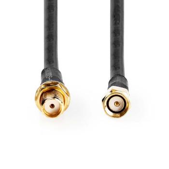 Antennenkabel SMA Stecker SMA Buchse Vergoldet 50 Ohm Doppel - Nedis