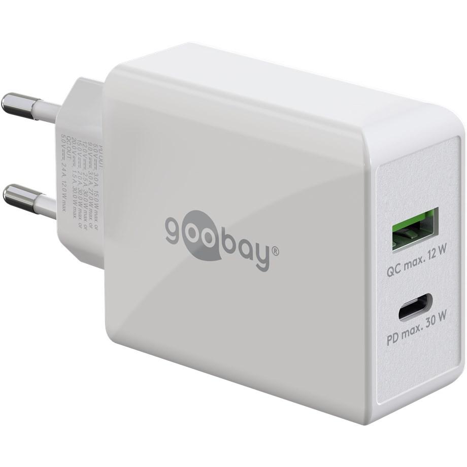 USB-Adapter-Ladegerät - USB-C + USB-A