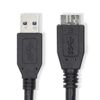 USB-Kabel USB 3.2 Gen 1 USB-A Stecker USB Micro-B Stecker 5 Gbps - Nedis