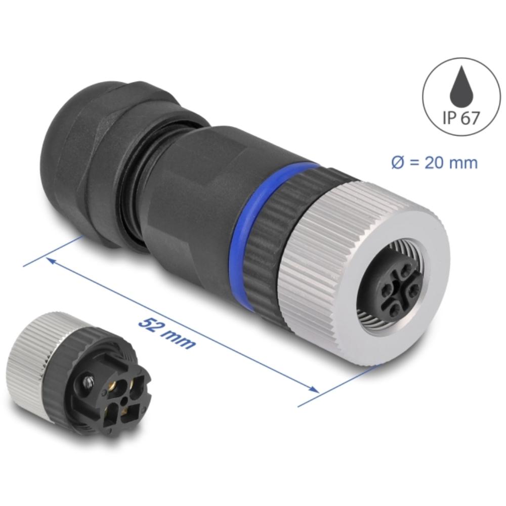 M12 Stecker - Delock