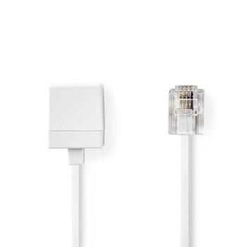 Telekomverlängerungskabel RJ11 Stecker RJ11 Buchse 5,00 m Kabels Design: - Nedis