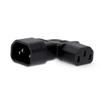 Verlängerungsstecker IEC-320-C13 IEC-320-C14 Rechtswinklig Vernickelt - Nedis