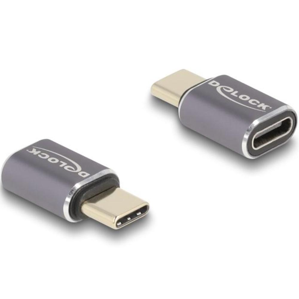 Delock USB Adapter 40 Gbps USB Type-C™ PD 3.0 100 W Stecker zu Buchse Po