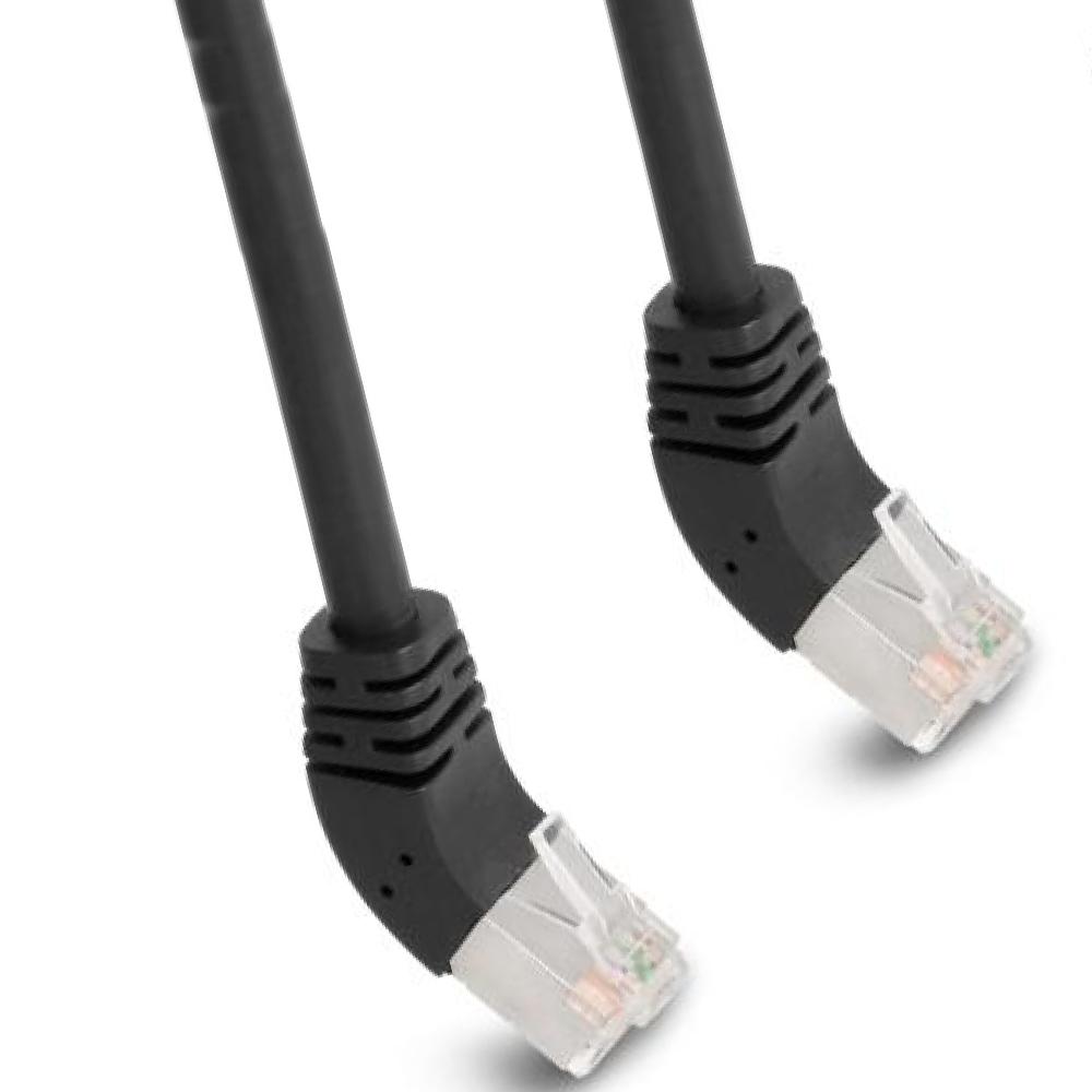 S/FTP Cat 6a Kabel mit 45 Winkelstecker