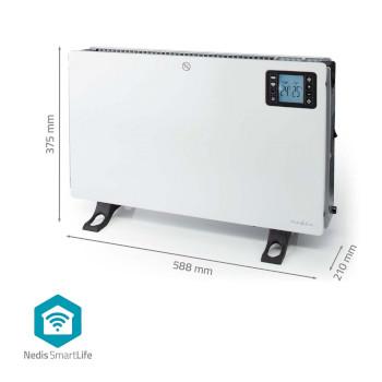SmartLife Konvektorheizung Wi-Fi 2000 W 3 Wärmestufen LCD 5 - Nedis