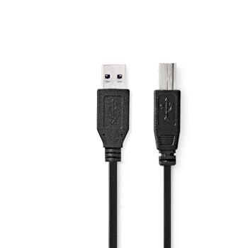 USB-Kabel USB 3.2 Gen 1 USB-A Stecker USB-B Stecker 5 Gbps Vernickelt - Nedis