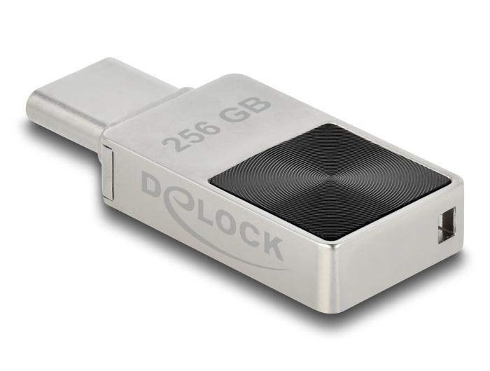 Delock Mini USB 5 Gbps USB-C™-Speicher-Stick 256 GB - Metallgehäuse