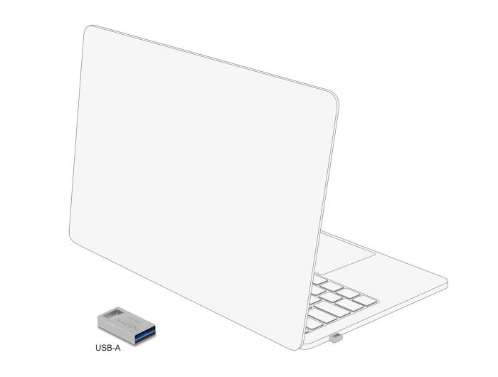 Delock USB 5 Gbps Speicher Stick 256 GB - Metallgehäuse