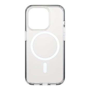 Mag Clear Case Cover für Apple iPhone 15 Pro, transparent - Black Rock