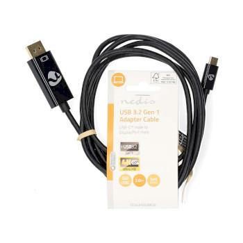 USB-C™ Adapter USB 3.2 Gen 1 USB-C™ Stecker DisplayPort Stecker - Nedis