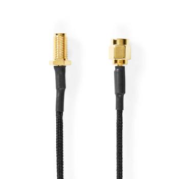Antennenkabel SMA Buchse SMA Stecker Vergoldet 50 Ohm Einfach - Nedis