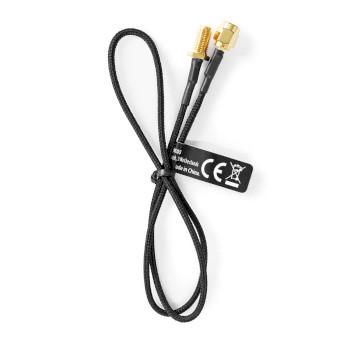 Antennenkabel SMA Buchse SMA Stecker Vergoldet 50 Ohm Einfach - Nedis