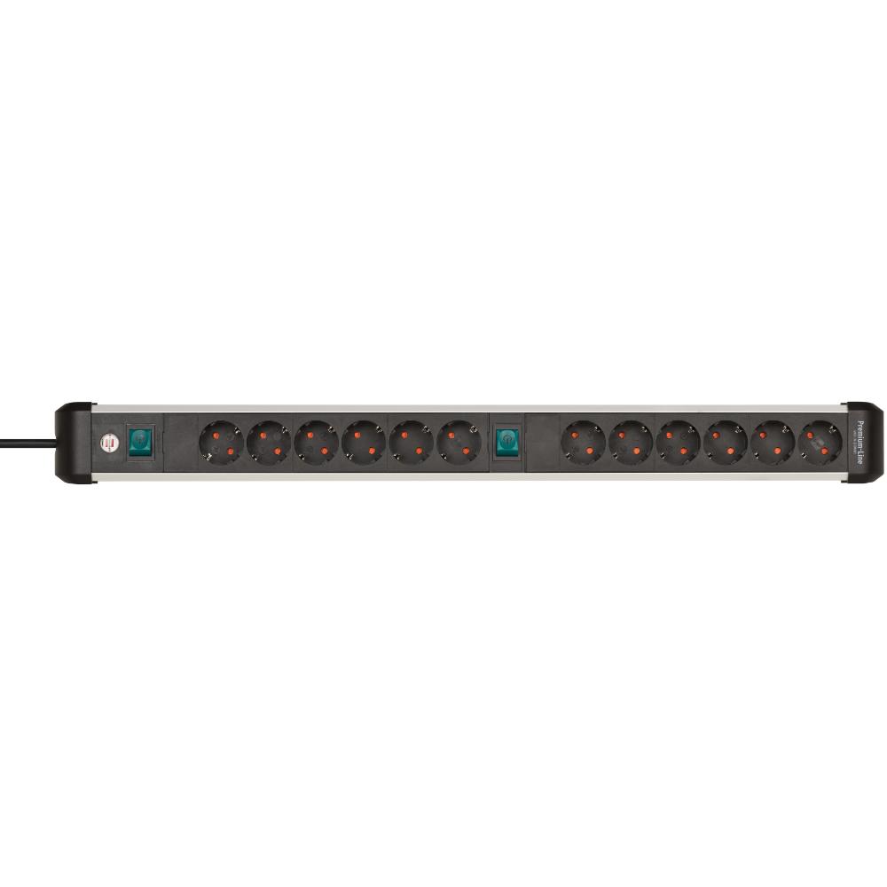 Brennenstuhl Steckdosenleiste Premium-ALU-Line 12fach 3m - Brennenstuhl