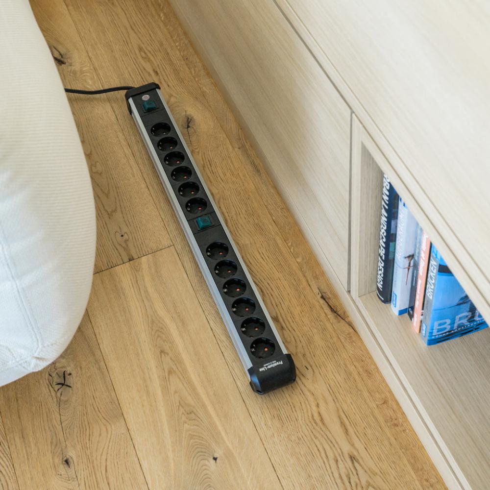 Brennenstuhl Steckdosenleiste Premium-ALU-Line 12fach 3m - Brennenstuhl