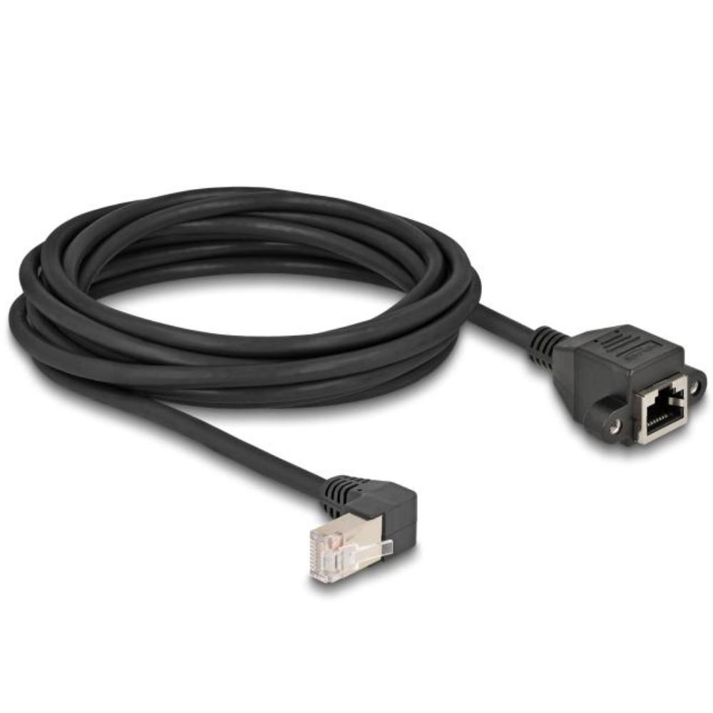 Delock S/FTP zu RJ45 90 Netzwerkverlängerungskabel