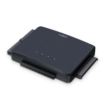 Festplattenadapter USB 3.2 Gen1 2,5 / 3,5  IDE + SATA Netzteil - Nedis