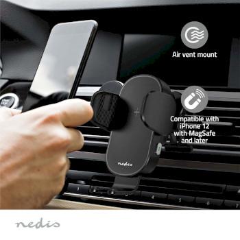 Drahtlose Autoladegerät Qi zertifiziert 7,5 / 10 / 15 W 1,5 / 1,67 / 2 - Nedis