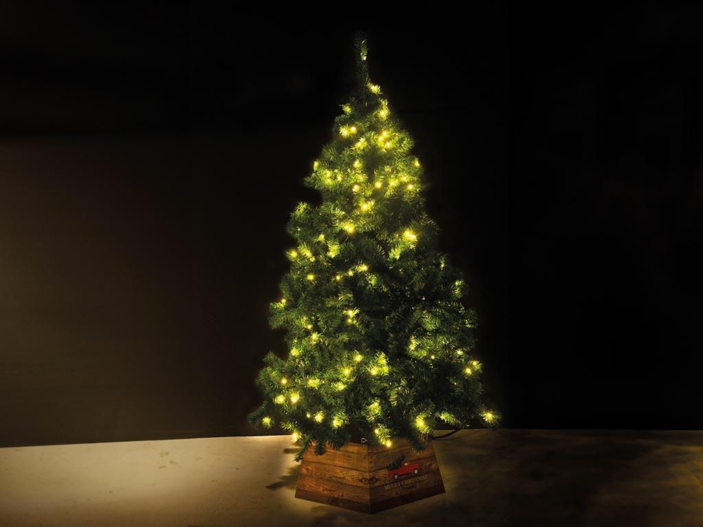 Baum Led Ottawa 180 - PVC - 856 Spitzen - 210 LEDs - grün
