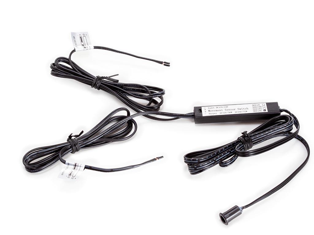 Schalter mit Bewegungssensor - Einbauinstallation - 12V/24V - EtiamPro