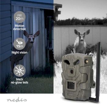 Wildkamera 1080p@30fps 30,0 MPixel 2 MPixel CMOS IP66 Schwarz - Nedis