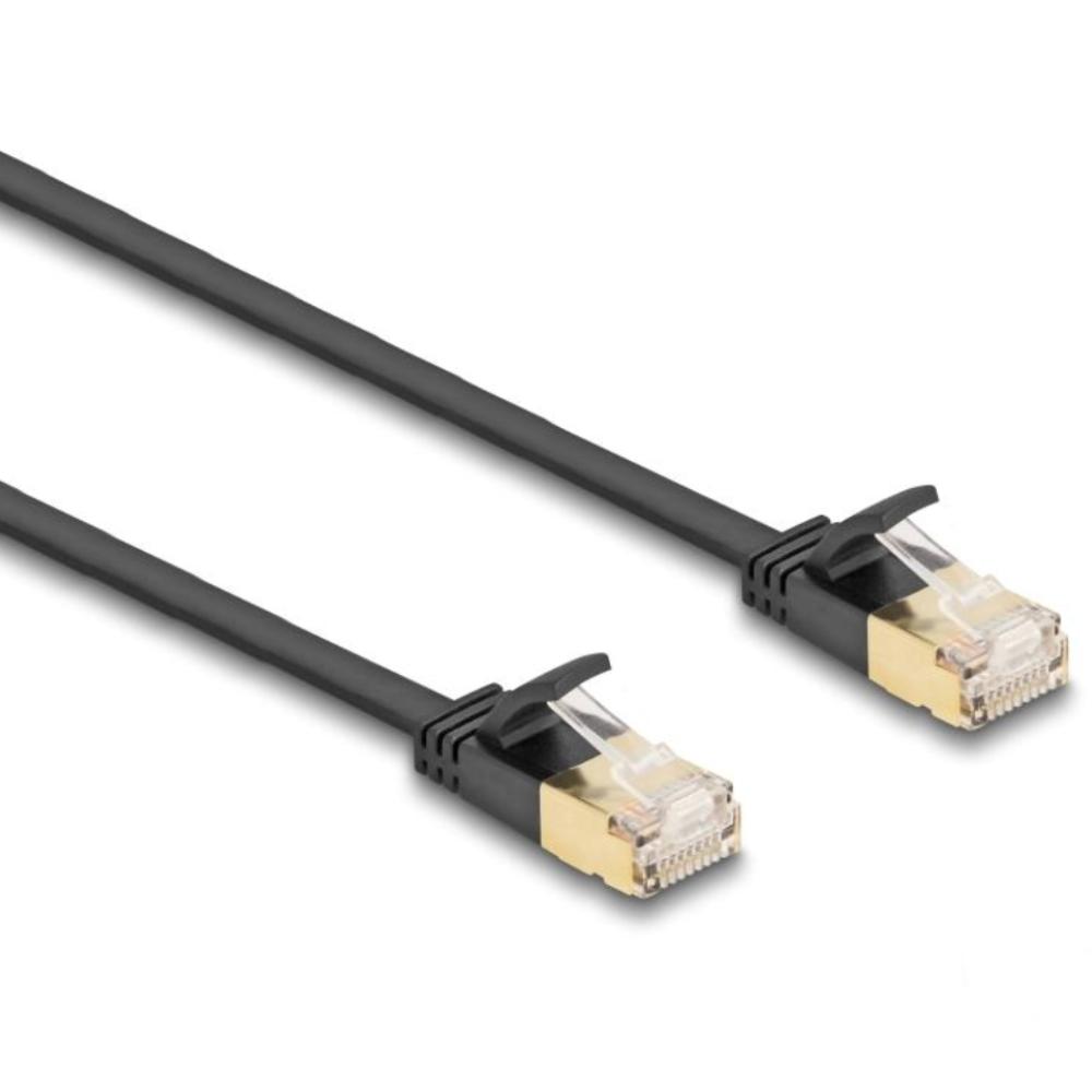 Delock RJ45 Netzwerkkabel Cat.6A Stecker zu Stecker mit robuster Rastnase