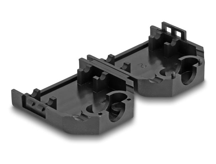 Delock D-Sub Gehäuse für 9-poligen Stecker/Buchse Kunststoffgehäuse mit Z
