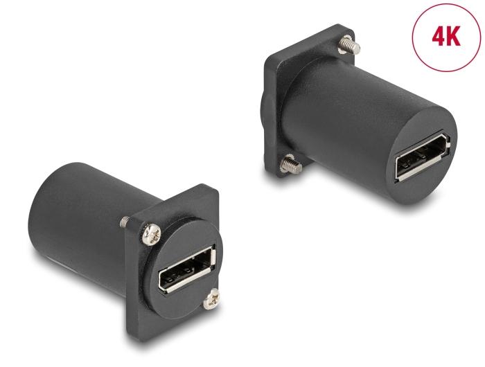 Delock D-Type Modul DisplayPort Buchse zu Buchse 4K schwarz
