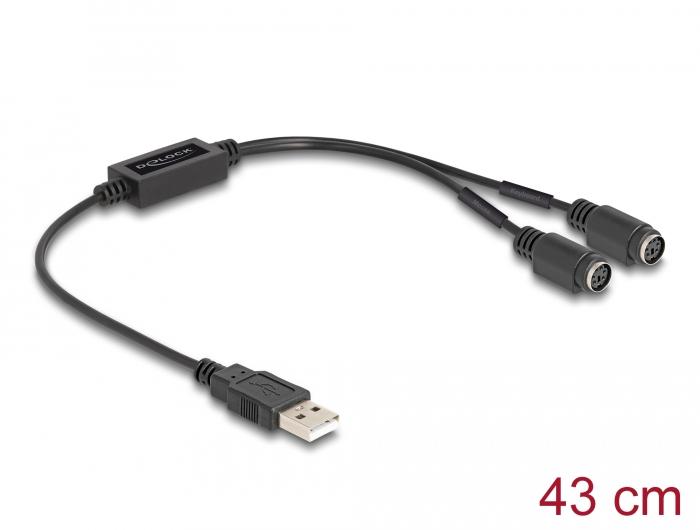 Delock USB-zu-PS/2-Adapter