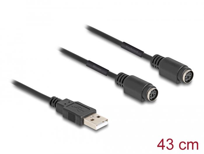 Delock USB-zu-PS/2-Adapter