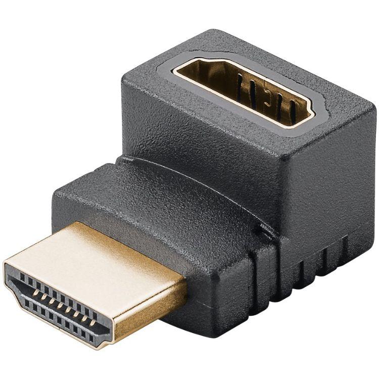 HDMI™-Winkeladapter 90, vergoldet (8K@60HZ)