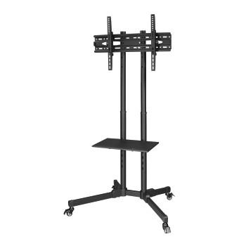 TV-Ständer mit Rollen Trolley, bis 75 Zoll, höhenverstellbar, schwarz - Hama