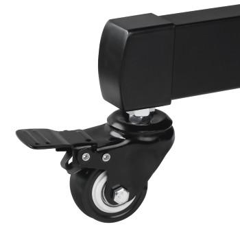 TV-Ständer mit Rollen Trolley, bis 75 Zoll, höhenverstellbar, schwarz - Hama