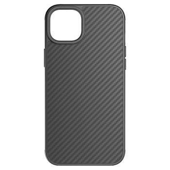 Robuste Carbon Cover für Apple iPhone 15 Plus, schwarz - Black Rock