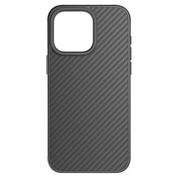Robuste Carbon Cover für Apple iPhone 15 Pro Max, schwarz, - Black Rock