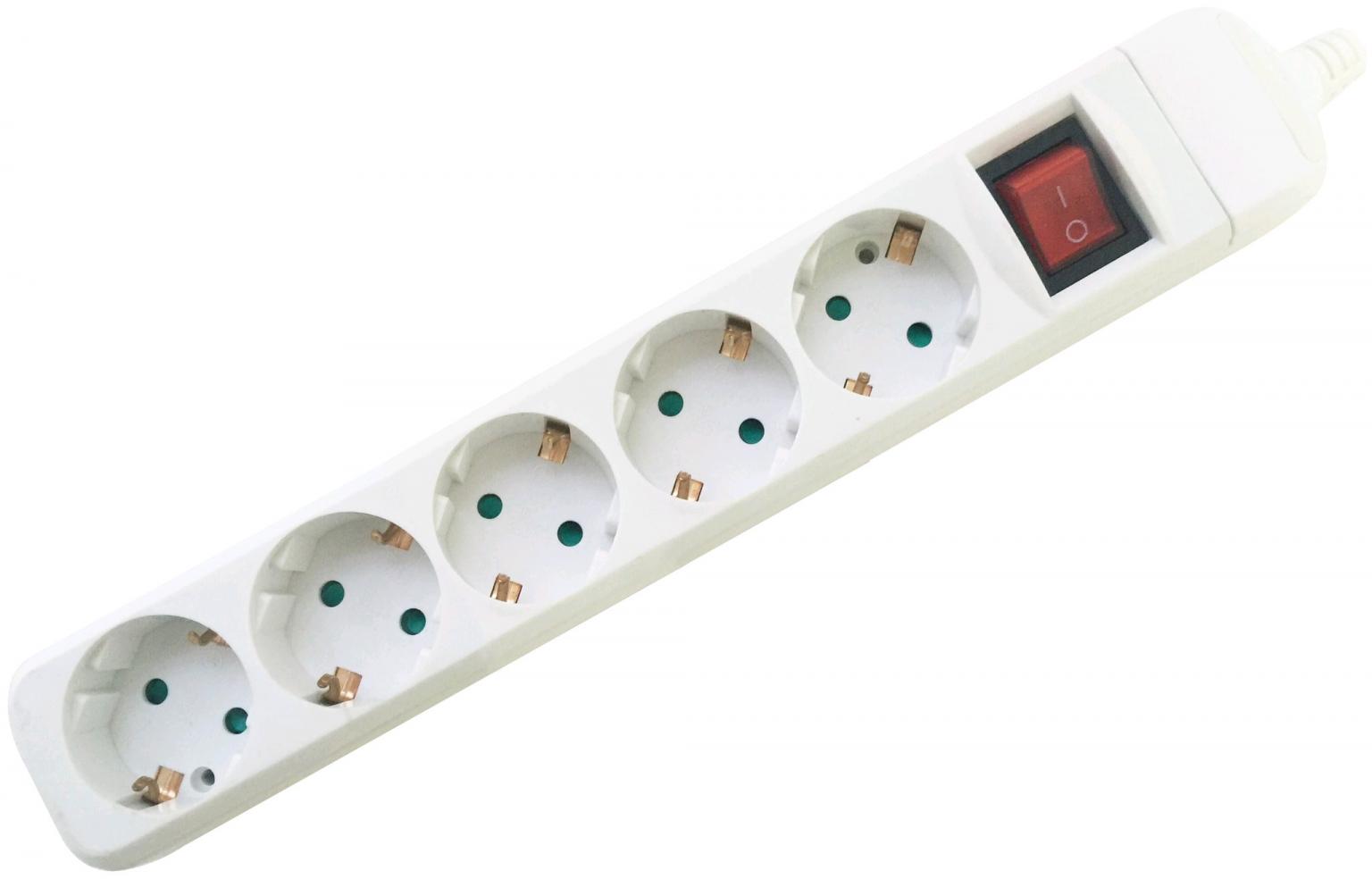 Entac Rewireable 5 Sockets with Switch - Entac