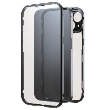 360 Glass Cover für Apple iPhone 15, schwarz, - Black Rock
