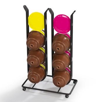 Kaffeekapselhalter für Dolce Gusto, Nespresso Vertuo, Halter 16 Cups, schwarz - Xavax