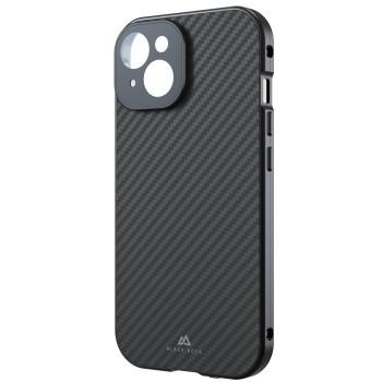 360 Glas Cover für Apple iPhone 15, Echtcarbon, - Black Rock