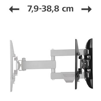 TV-Wandhalterung, drehbar, schwenkbar, ausziehbar, 122 cm (48) bis 25 kg - Hama