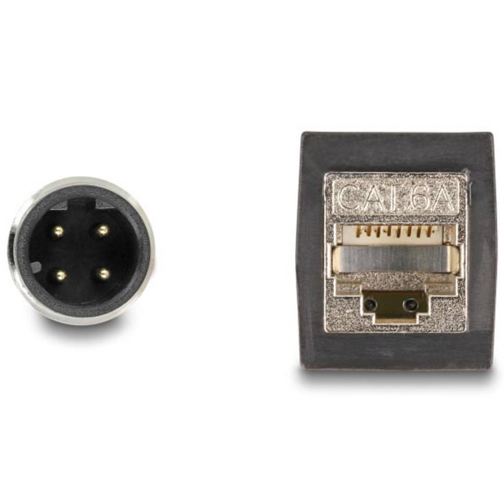 Delock M12 D-codiert auf RJ45 Bus PUR Kabel 0,5 m - Delock