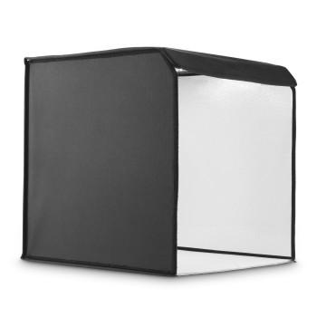 Mobile Mini-Fotostudio ToGo, faltbare Fotobox mit LED-Ringlicht, 50x50cm - Hama
