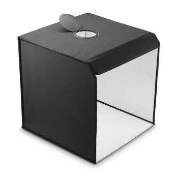 Mobile Mini-Fotostudio ToGo, faltbare Fotobox mit LED-Ringlicht, 50x50cm - Hama