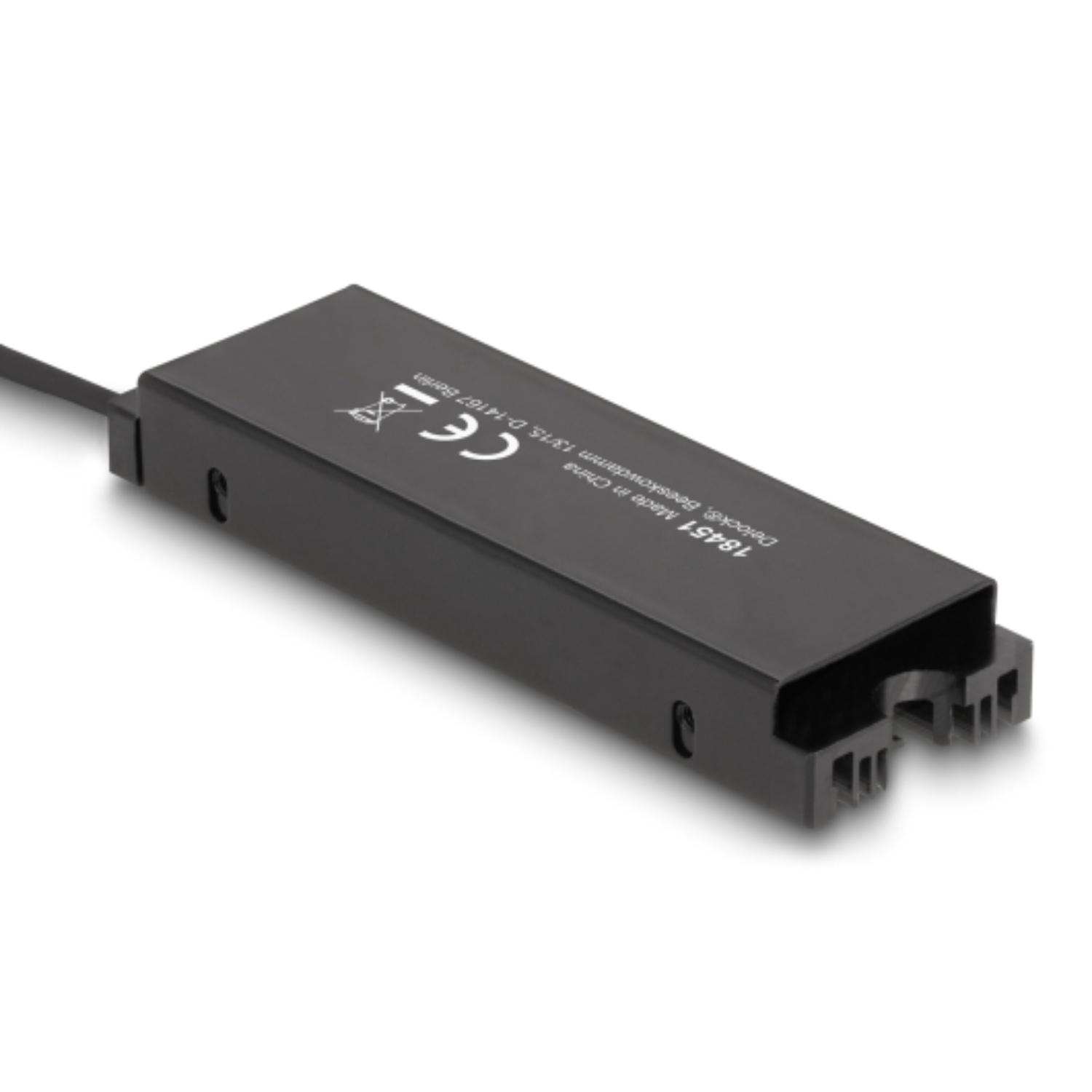 Delock Kühlkörper mit Lüfter für M.2 SSD 2280 schwarz
