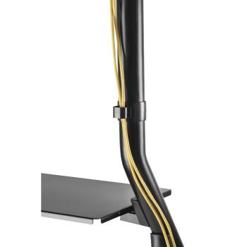 TV-Wagen Trolley, TV-Ständer mit Rollen, 254 cm (100), 1000x600, schwarz - Hama