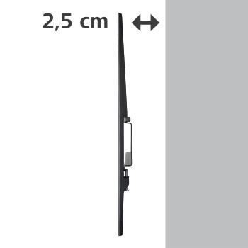 TV-Wandhalterung, fest, 191 cm (75) bis 40 kg, Wandabstand 2,5 cm - Hama
